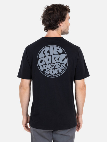Polera Mc Wetsuits Rc Negro Hombre Rip Curl