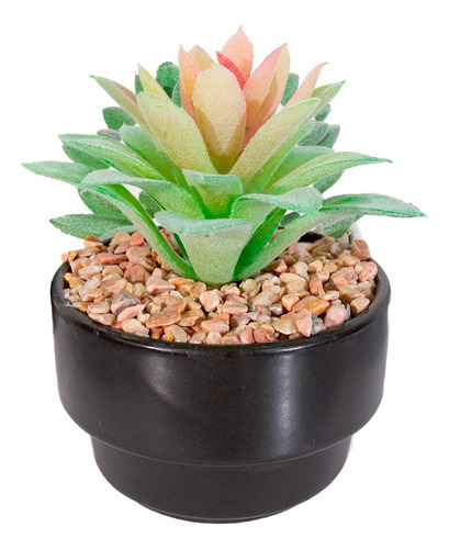 Planta Artificial Mini Suculenta Maceta De Ceramica