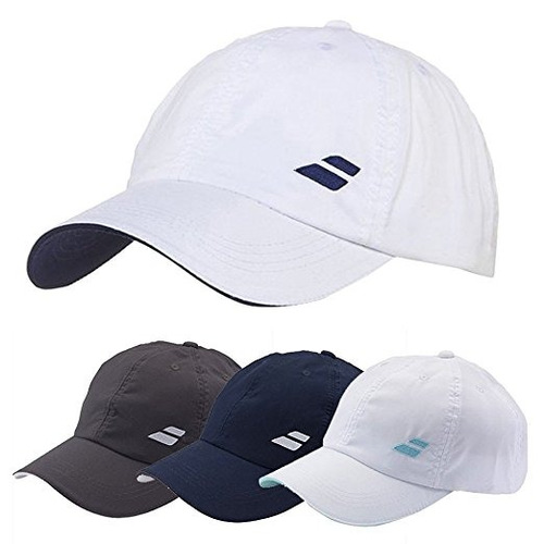 Logo Babolat Básico Cap Adultos - Blanco / Azul