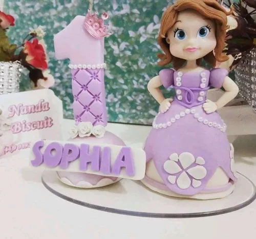 Topo de Bolo Princesa Sofia Personalizado