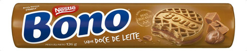 Biscoito Recheio Doce de Leite Bono Pacote 126g