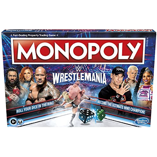 Monopoly: Juego De Mesa De La Edición De Wrestlemania Lp1gj