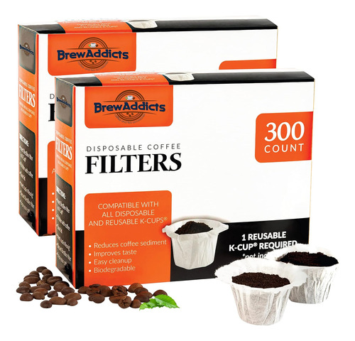 Filtros De Café De Papel Brew Addicts 600, Diseño Compacto S