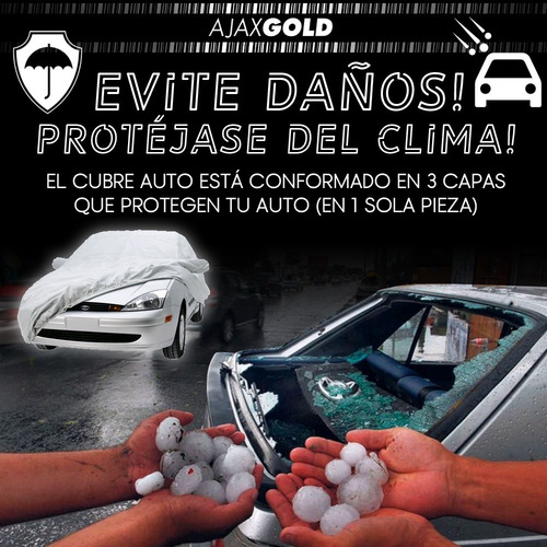 Imagen 7 de 8 de Funda Cubre Auto Cobertor Antigranizo Pick Up Xxl Premium