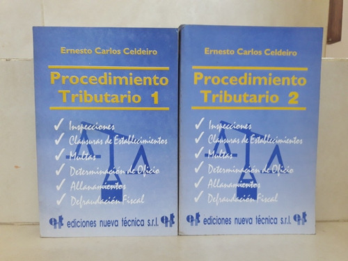 Derecho. Procedimiento Tributario 2 Tomos Ernesto C Celdeiro