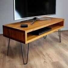Rack Tv Hierro Y Madera