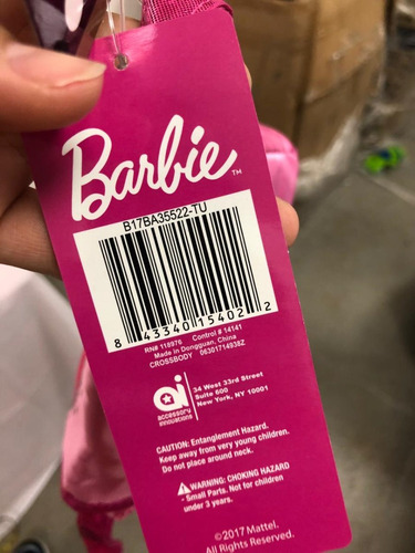 Barbie Bolsita Original Hermosa Color Fucsia