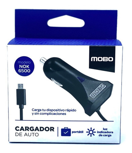 Cargador De Auto (plug-in) Microusb V8 Mobo
