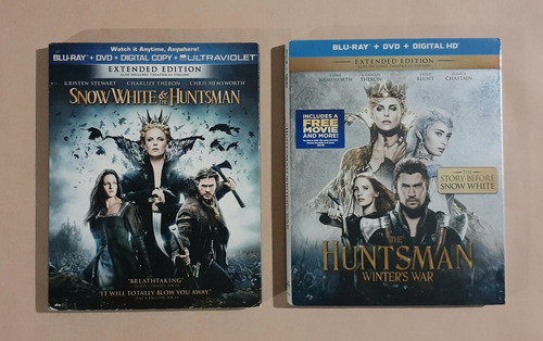 Blancanieves Y El Cazador 1 + 2 - Blu-ray + Dvd Original