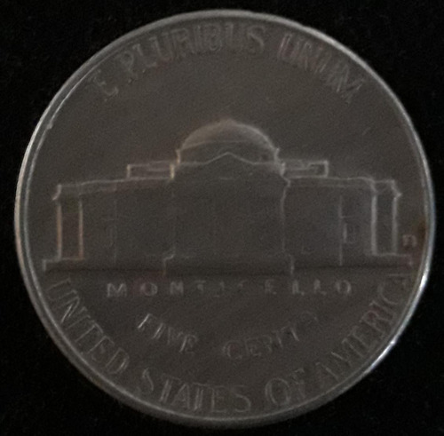 Moeda Five Cents Ano 1962 Estados Unidos 