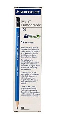 Staedtler Mars Lumograph Lápiz 2h - Caja De 12