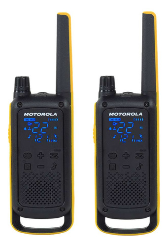 Radio Frs Motorola T470pe 35km Ip54 Aprox 12h Negro/amarillo