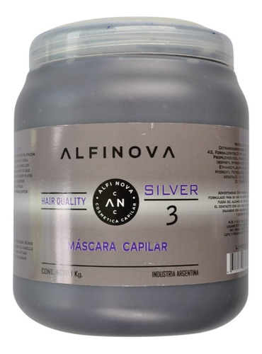 Mascara Capilar Violeta Silver Pelo Rubio 1 Kg Alfinova