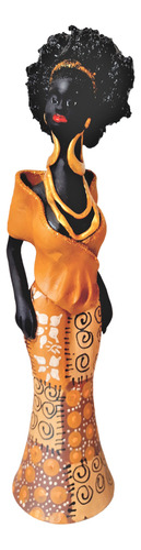 Estátua Mulher Negra Escultura Cerâmica Caruaru Blusa Saia