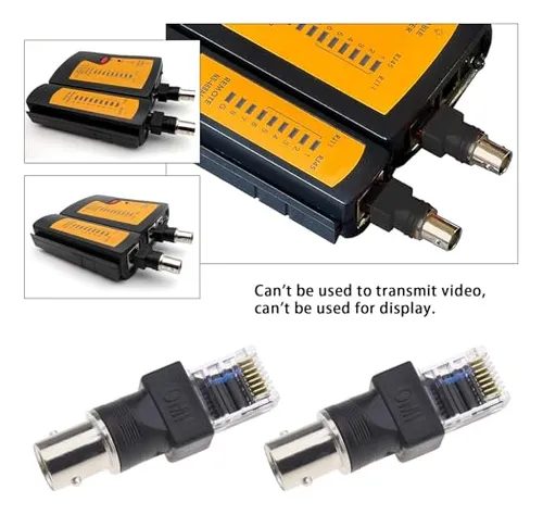Pack De 2 Adaptadores Bnc Hembra A Rj45 Macho For Monitoring