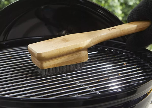 Cepillo Para Parrilla, Mango De Bambú, 45.7 Cm, Weber