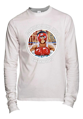 Playera M Larga Campeon Ippo Color Glove Ready Er23 De