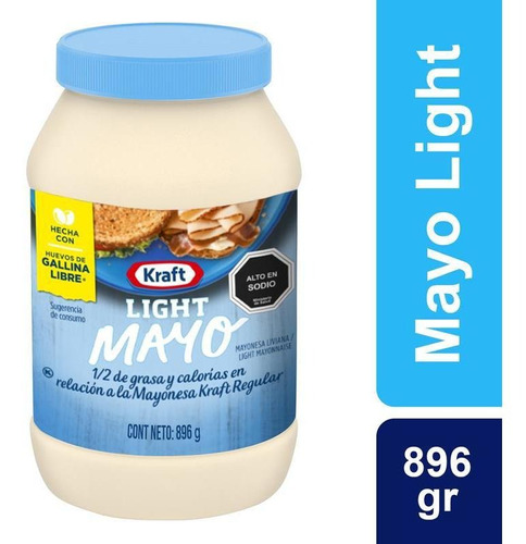 Mayonesa Kraft Frasco Light 896g