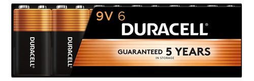 Pilas Recargables Batería Duracell Coppertop De 9 V, Paquete