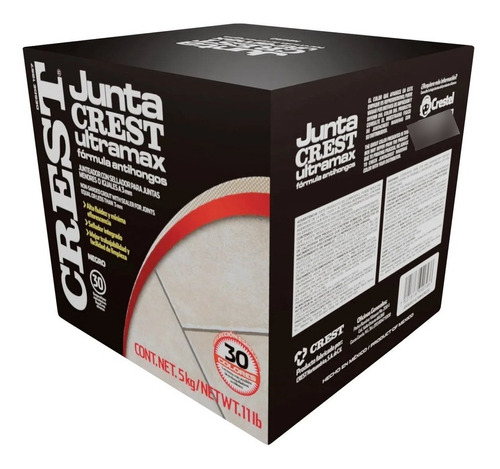 Juntacrest Ultramax 5kg Negro - Crest