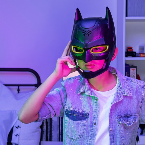 Imagen 5 de 8 de Mascara De Batman Con Visor Cambia Voz 15 Sonidos Jeg 67808