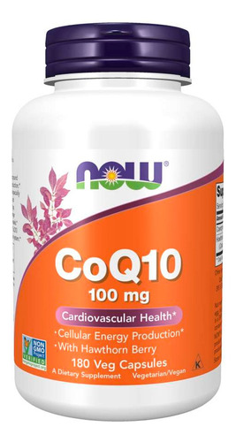 Coenzima Q10 Coq10 100mg (180 Vcaps) Now Foods