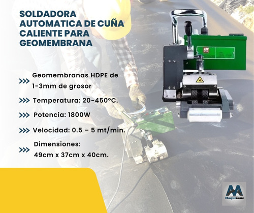 Soldadora Automática De Cuña Caliente Para Geomembranas Hdpe