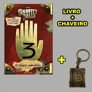 Gravity Falls - Diário 3 Em Português + Chaveiro - Promoção