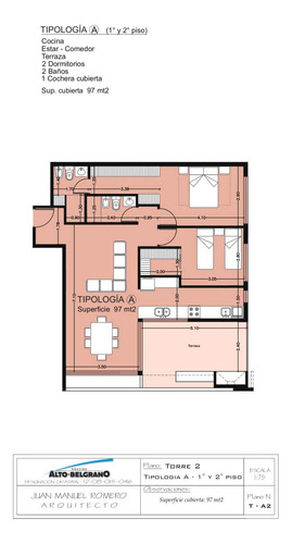 Venta Departamento 2 Dormitorios Estrenar Cochera Patio Complejo Cerrado