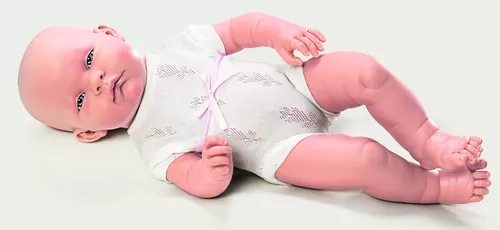 Boneca Bebê Reborn Anjo Com Macacão e Acessórios Coleção