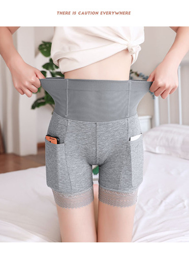 A! Pantalones De Seguridad De Algodón, Cintura Alta,