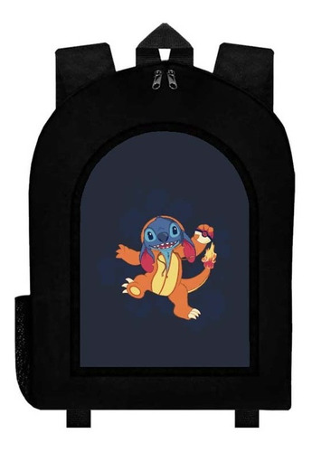 Mochila Negra Stitch A60