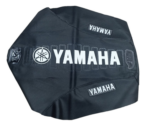 Funda Asiento Antideslizante Tc4 Yamaha Crypton Negro Estamp