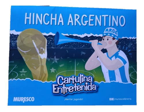 Block Muresco Cartulina Entretenida N°5 Aprender Jugando Color Hincha Argentino Mundial Bandera Argentina