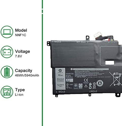 Batería Jiazijia Nnf1c P/ Dell Xps 9365 Serie 2 En 1 Hmpfh Nnf1c.