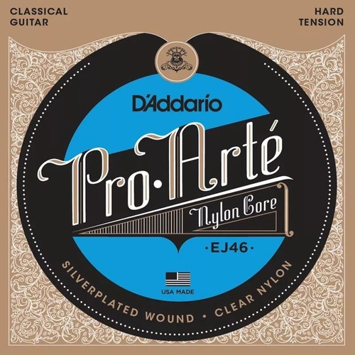 Imagem 1 de 2 de Encordoamento Violão Pro Arté Nylon Daddario Ej46 Alta Tens.