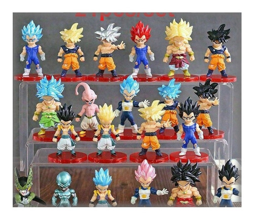 Juego De 21 Figuras De Acción De Pvc Dragon Ball Z Son Goku