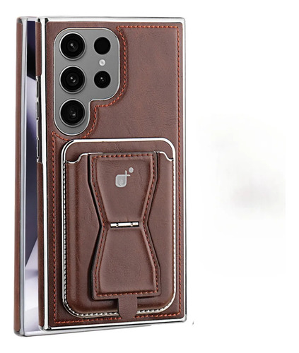 Capa De Couro Galvanizado Para Samsung Galaxy