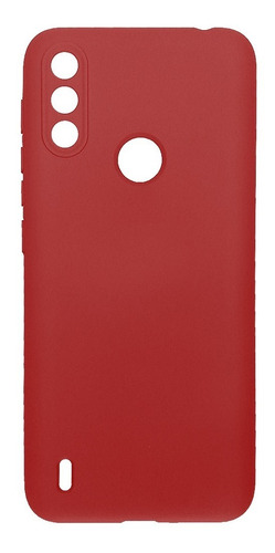 Silicone Case Para Motorola E7i Power Funda Soft + Templado