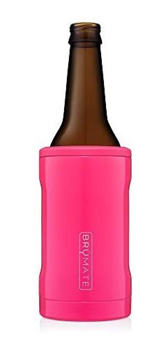 Enfriador De Botella De Cerveza 12 Oz Acero Brumate Rosa