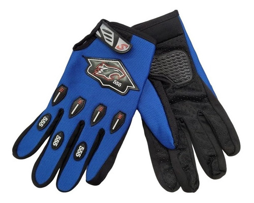 Guantes Motocross 555 Enduro Karting Bicicleta Palma Reforza