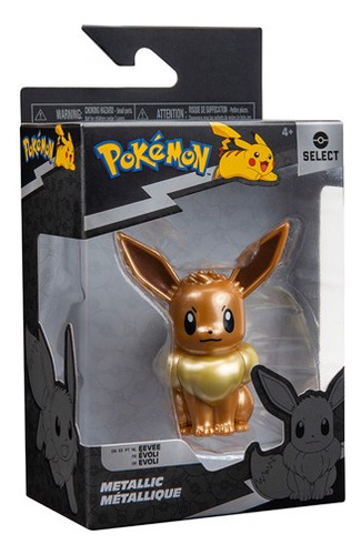 Figura Pokemon Select Eevee Vinilo 10cm Serie 2 Jazwares