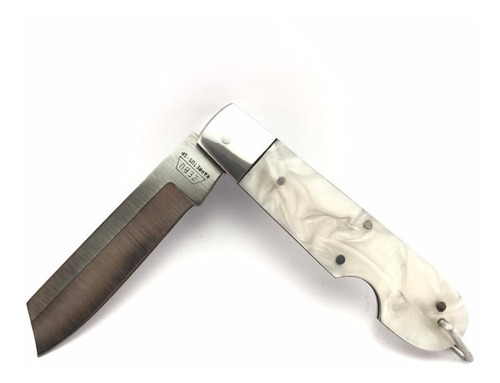 Canivete Zebu Barretos 603 Carbono Acrílico Branco - Grande