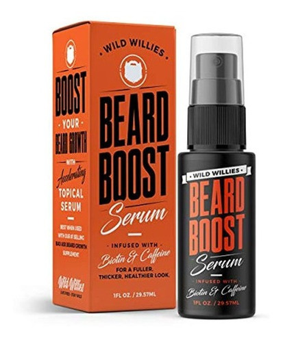 Wild Willies Suero Crecimient La Barba Con Biotina Y Cafeína