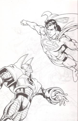 Imagen 6 de 6 de Paquete Libros Colorear Jumbo Batman Superman Super Heroes