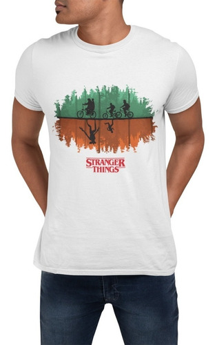 Polera Stranger Things Serie Up Once Serie Estampadas Algodo