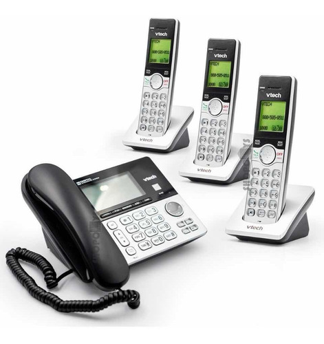 Teléfono Inalámbrico Vtech Fijo Con Tres Inalámbricos (Reacondicionado)