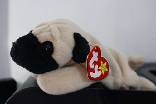 Peluche Perro Pugsly Ty Coleccion Usa 20cm