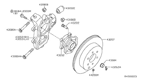 Mozo Trasero Pathfinder Serie R51 2008 2009 2010 4x2