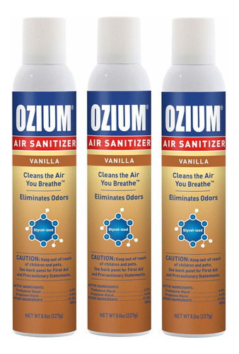 Ozium A807035-3 - Desinfectante De Aire Y Eliminador De Olor
